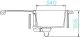 SCHOCK K�chensp�le Mono D-100S Cristadur� Nano-Granitsp�le / Einbausp�le Green Line mit Drehexcenter