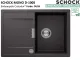 SCHOCK K�chensp�le Mono D-100S Cristadur� Nano-Granitsp�le / Einbausp�le Green Line mit Drehexcenter