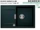 SCHOCK K�chensp�le Mono D-100 Cristadur� Nano-Granitsp�le / Einbausp�le Green Line mit Drehexcenter