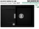 SCHOCK K�chensp�le Mono D-100 Cristadur� Nano-Granitsp�le / Einbausp�le Green Line mit Drehexcenter