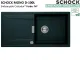 SCHOCK K�chensp�le Mono D-100L Cristadur� Nano-Granitsp�le / Einbausp�le Green Line mit Drehexcenter