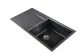 SCHOCK K�chensp�le Mono D-100L Cristadur� Nano-Granitsp�le / Einbausp�le Green Line mit Drehexcenter