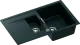 SCHOCK K�chensp�le Mono D-150 Cristadur� Nano-Granitsp�le / Einbausp�le Green Line mit Drehexcenter