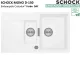 SCHOCK K�chensp�le Mono D-150 Cristadur� Nano-Granitsp�le / Einbausp�le Green Line mit Drehexcenter