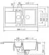 SCHOCK K�chensp�le Mono D-150 Cristadur� Nano-Granitsp�le / Einbausp�le Green Line mit Drehexcenter