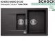 SCHOCK K�chensp�le Mono D-150 Cristadur� Nano-Granitsp�le / Einbausp�le Green Line mit Drehexcenter