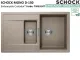 SCHOCK K�chensp�le Mono D-150 Cristadur� Nano-Granitsp�le / Einbausp�le Green Line mit Drehexcenter