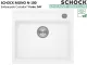 SCHOCK K�chensp�le Mono N-100 Cristadur� Nano-Granitsp�le / Einbausp�le Green Line mit Drehexcenter