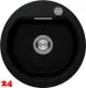SCHOCK K�chensp�le Mono R-100 Cristadur� Nano-Granitsp�le / Runde Sp�le Green Line mit Drehexcenter
