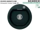 SCHOCK K�chensp�le Mono R-100 Cristadur� Nano-Granitsp�le / Runde Sp�le Green Line mit Drehexcenter