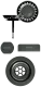 SCHOCK K�chensp�le Mono R-100 Cristadur� Nano-Granitsp�le / Runde Sp�le Green Line mit Drehexcenter