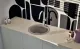 SCHOCK K�chensp�le Mono R-100 Cristadur� Nano-Granitsp�le / Runde Sp�le Green Line mit Drehexcenter