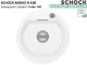 SCHOCK K�chensp�le Mono R-100 Cristadur� Nano-Granitsp�le / Runde Sp�le Green Line mit Drehexcenter