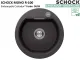 SCHOCK K�chensp�le Mono R-100 Cristadur� Nano-Granitsp�le / Runde Sp�le Green Line mit Drehexcenter