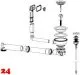 SCHOCK Ablaufgarnitur 1x 3,5" mit Ablauffernbedienung 1x 3,5" Siebkorb-Excenterventil 1x �berlauf rund Ablaufgarnitur Komplett (410095CHR)