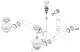 SCHOCK Ablaufgarnitur 2x 3,5" mit Ablauffernbedienung 1x 3,5" Siebkorb-Excenterventil 1x 3,5" Siebkorb-Stopfenventil �berlauf rund Ablaufgarnitur Komplett (629349)