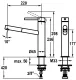 KWC K�chenarmatur Bevo E ECO 10.531.452.700FL Einhebelmischer Edelstahl massiv mit Zugauslauf (3600013783)