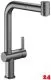 KWC K�chenarmatur Bevo E 10.531.003.779FL Einhebelmischer Brushed Graphite PVD mit Zugauslauf und Brausefunktion (3600018043)