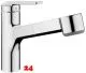 KWC K�chenarmatur Domo 6.0 ECO 10.661.553.000FL Einhebelmischer Chrom mit Zugauslauf und Brausefunktion (3600013794)