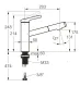 KWC K�chenarmatur FIT ECO 10.541.462.000FL Einhebelmischer Chrom mit Zugauslauf und Brausefunktion (3600013796)