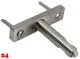 KWC Gastro Z.540.096.700 Wandhalter f�r Brausehalter Edelstahl f�r die Profik�che (3600006532)