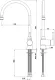 KWC KURI Basic 119.55.Z.001.C Einhebelmischer Chrom mit Festauslauf f�r das Objekt Niederdruck (119.55Z001C)