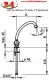 KWC KURI Standard 115.164.SL.17.C Zweigriffmischer Chrom mit Festauslauf f�r das Objekt Niederdruck (115.164SL17C)