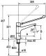 KWC Gastro CR 24.501.102.000LL-A150 Einhebelmischer Gewerbearmatur Hebel lang f�r die Profik�che (123980)