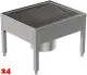 DREILICH Schuh-/ Stiefelreinigungsanlage 424SRA-700 bodenstehend mit Schlammfangbeh�lter L�nge 700mm (3507280006)