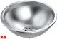 DREILICH Einbau-Waschbecken Pluto 290M-O� Rundbecken Edelstahl matt geb�rstet ohne �berlauf (3502180001)