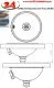 DREILICH Einbau-Waschbecken Pluto 290P-M� Rundbecken Edelstahl poliert �berlauf rund (3502180027)
