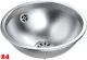 DREILICH Einbau-Waschbecken Pluto 290M-M� Rundbecken Edelstahl matt geb�rstet �berlauf rund (3502180025)