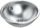 DREILICH Einbau-Waschbecken Pluto 290M-M� Rundbecken Edelstahl matt geb�rstet �berlauf rund (3502180025)