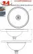DREILICH Einbau-Waschbecken Pluto 340P-O� Rundbecken Edelstahl poliert ohne �berlauf (3502180007)