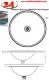 DREILICH Einbau-Waschbecken Neptun II 400IIP-O� Rundbecken Edelstahl poliert ohne �berlauf (3502180015)