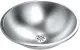 DREILICH Einbau-Waschbecken Neptun II 400IIM-O� Rundbecken Edelstahl matt geb�rstet ohne �berlauf (3502180013)