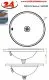 DREILICH Einbau-Waschbecken Neptun II 400IIM-M� Rundbecken Edelstahl matt geb�rstet �berlauf rund (3502180037)