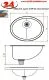 DREILICH Einbau-Waschbecken Jupiter 510P-O� ovales Becken Edelstahl poliert ohne �berlauf (3502180019)