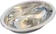 DREILICH Einbau-Waschbecken Jupiter 510P-O� ovales Becken Edelstahl poliert ohne �berlauf (3502180019)