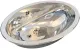 DREILICH Einbau-Waschbecken Jupiter 510P-M� ovales Becken Edelstahl poliert �berlauf rund (3502180206)