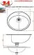 DREILICH Einbau-Waschbecken Jupiter 530P-M� ovales Becken Edelstahl poliert �berlauf rund mit Hahnlochbank (3502180205)