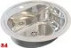 DREILICH Einbau-Waschbecken Uranus 500P-O� rundes Becken Edelstahl poliert ohne �berlauf mit Hahnlochbank (3502180049)