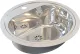 DREILICH Einbau-Waschbecken Uranus 500P-O� rundes Becken Edelstahl poliert ohne �berlauf mit Hahnlochbank (3502180049)