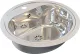 DREILICH Einbau-Waschbecken Uranus 500P-M� rundes Becken Edelstahl poliert �berlauf rund mit Hahnlochbank (3502180207)