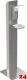 DREILICH Desinfektions�ule Serie: SD - Simple Design Edelstahl freistehend mit Spender 190-205EL 500 ml (3002140044)