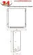 DREILICH Sirius II Papierhandtuchspender 9120303F hinter Spiegel montiert verschlossen mit verdecktem Federschn�pper (2002040088)