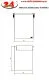 DREILICH Sirius II Abfallbeh�lter 9100400-3 ausfahrbar zur Untertischmontage ohne Einwurfh�lse Fassungsverm�gen ca. 120 Liter (2002080118)