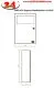 DREILICH Sirius II Hygiene-Abfallbeh�lter 9110105 zur Aufputz- oder Unterputzmontage mit Schwingklappe Fassungsverm�gen ca. 5,5 Liter (2002080027)