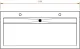 DREILICH Waschrinne 510HB-1200 mit Sch�rze und Hahnlochbank wandh�ngend geschwei�te Konstruktion L�nge 1200mm (3502180181)