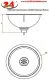 DREILICH Spuckbecken mit Sp�lring SA98O Rundbecken Edelstahl matt geb�rstet ohne �berlauf (3504180040)